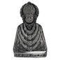 Religious Lord Shri Khatu Shyam Devay Namha Grey Metal for Car Accessories for Dash Board, Pooja & Gift,Items for Home & Office SCarDash17