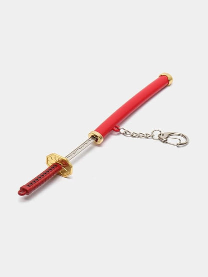 Katana Red Demon Slayer Kata Na with Scabbard Collectable Anime Toy Bike Keychain