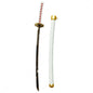 White Katana 26 cm Mini ONE Piece Anime Zoro Mini Katana, 26 cm, Sheathed Alloy, Collectible Toy Model, Anime Merchandise Mulitcolour Hand (Misturi Kanroji Katana_Lock)