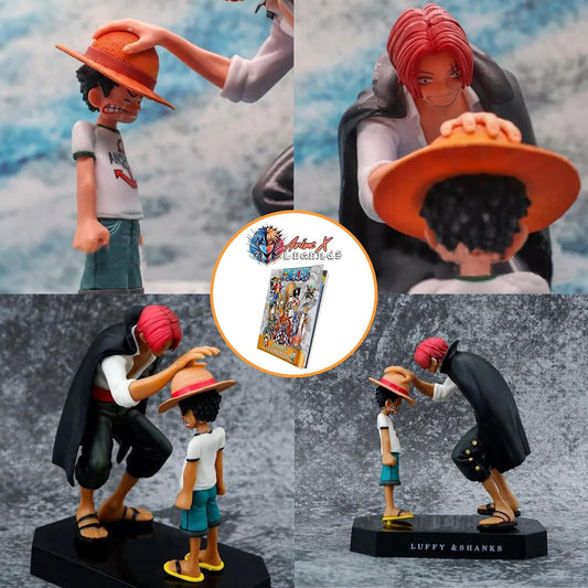 Luffy Shanks Action Figures - Limited Edition Luffy and Shanks Anime Action Figure One Piece Merchandise Figures, Action Figures for Home Decor, Office Table & Study Table Toys [18cm]