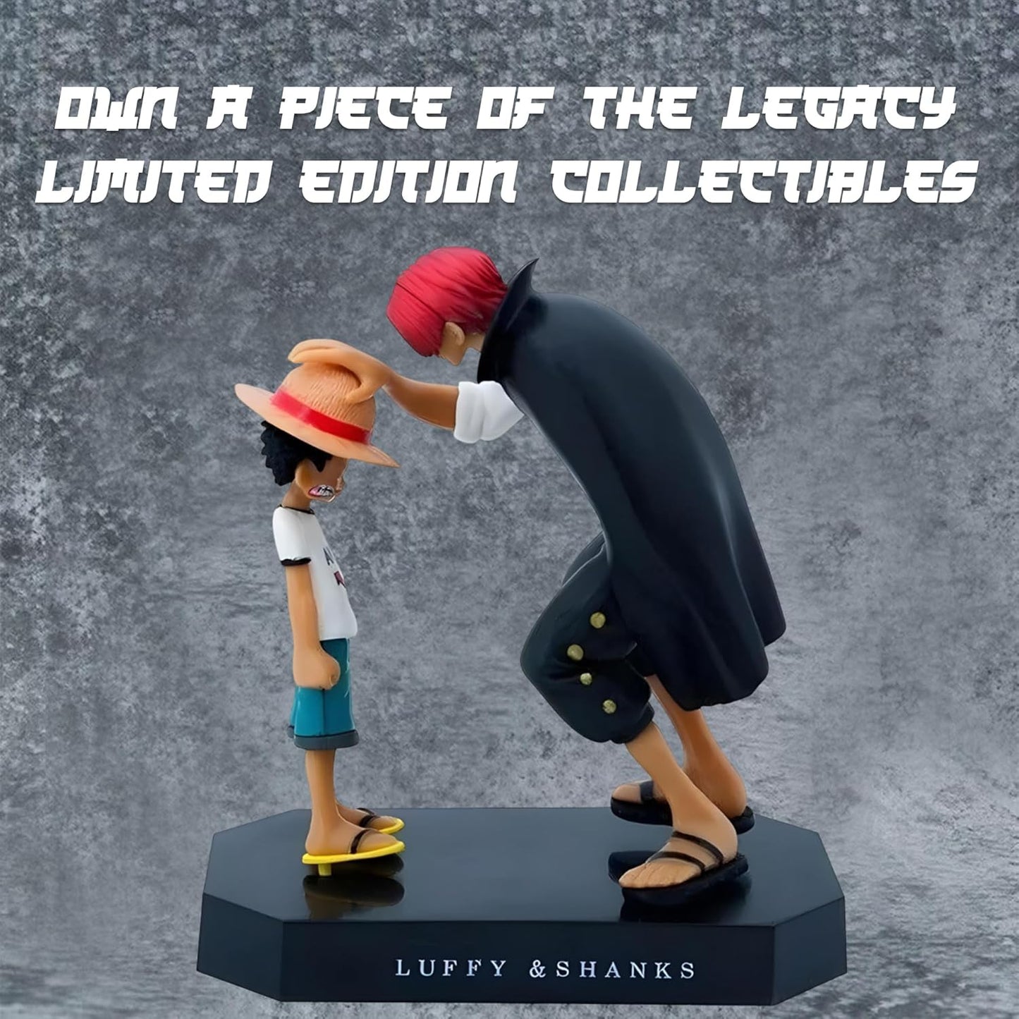 Luffy Shanks Action Figures - Limited Edition Luffy and Shanks Anime Action Figure One Piece Merchandise Figures, Action Figures for Home Decor, Office Table & Study Table Toys [18cm]