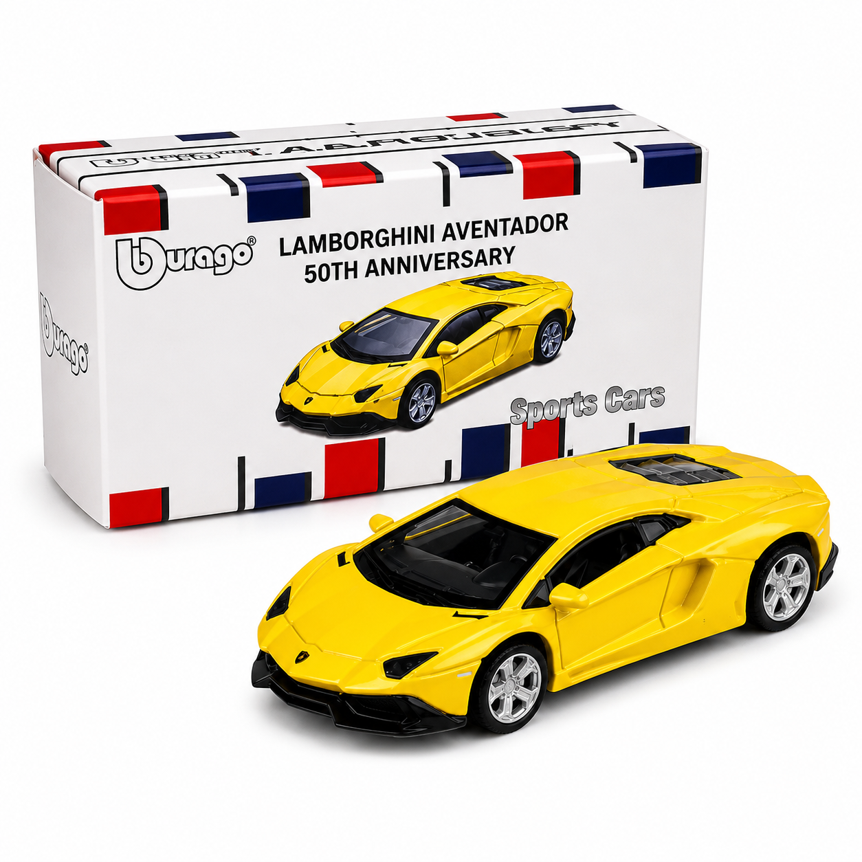 Official Bburago Lamborghini Aventador 50th Anniversary - 1 : 64 Diecast Scale Model