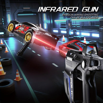 Infrared Laser Battle RC Car with Gun Controller, 2.4G Remote Control Racing Car Toy