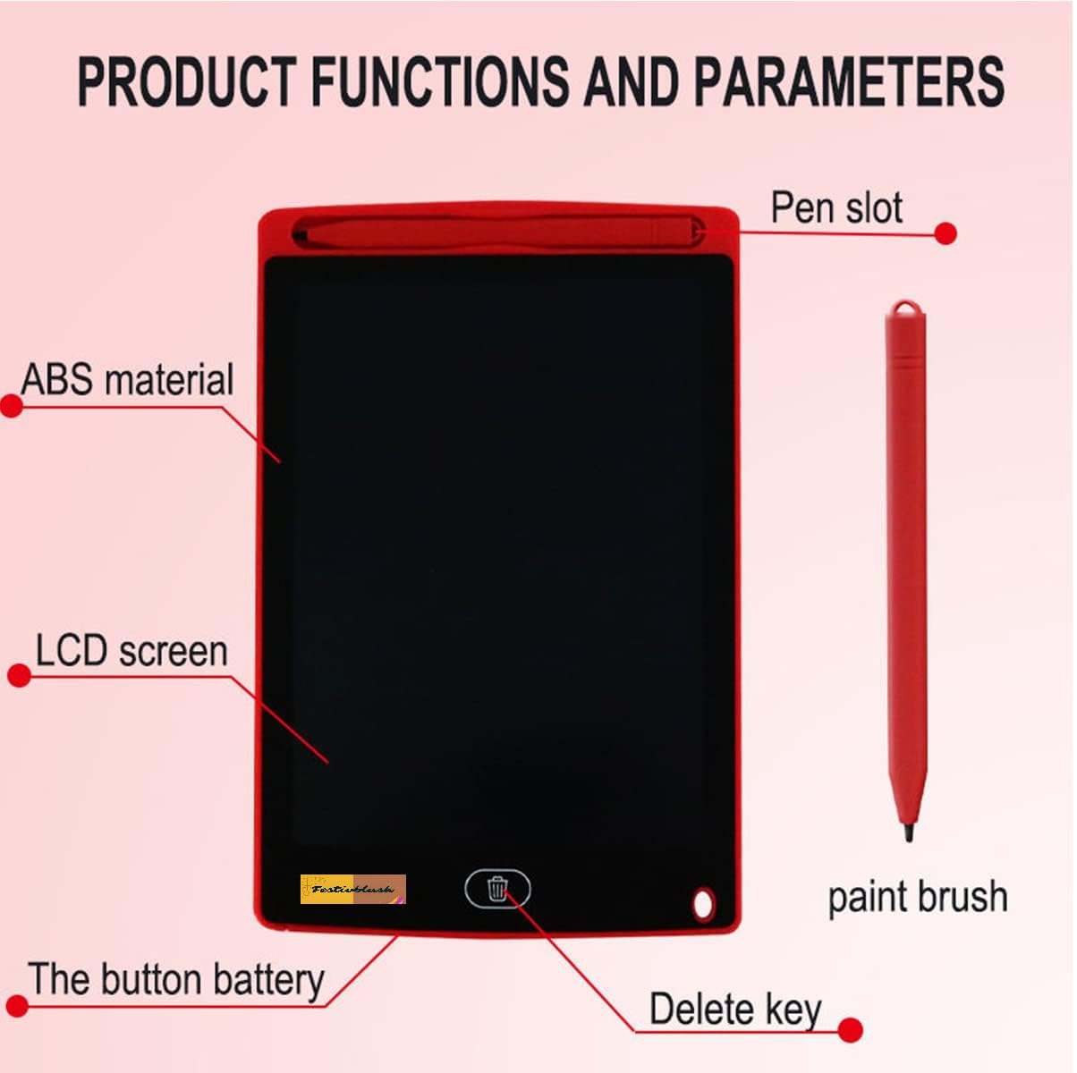 16-Inch LCD Writing Tablet – Digital Drawing Pad with Stylus Pen