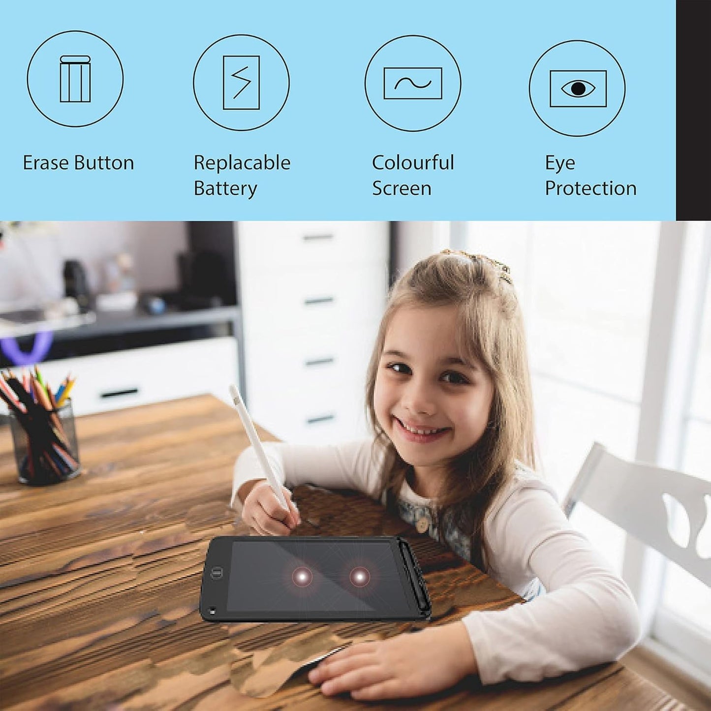 16-Inch LCD Writing Tablet – Digital Drawing Pad with Stylus Pen