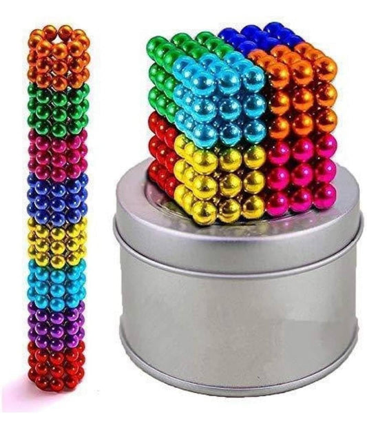 Magnetic Ball Set – 216-Piece 6x6 Colorful Cube Puzzle Toy (5mm, 8 Colors)