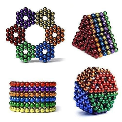 Magnetic Ball Set – 216-Piece 6x6 Colorful Cube Puzzle Toy (5mm, 8 Colors)