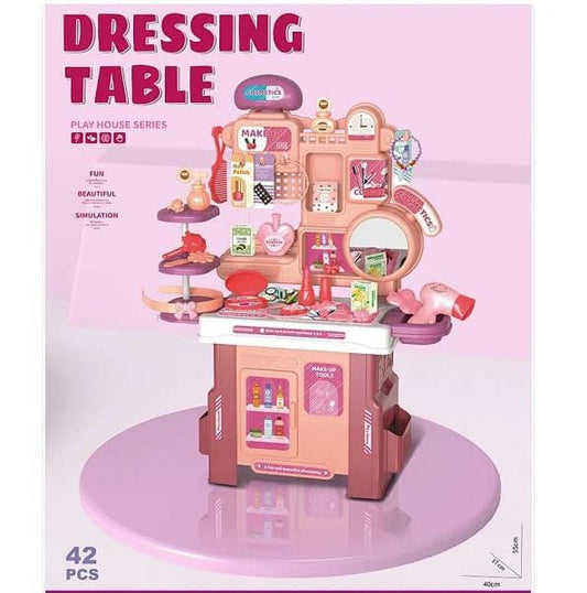 42 PCS Pretend Vanity Table Set – Makeup & Beauty Salon Toy for Girls