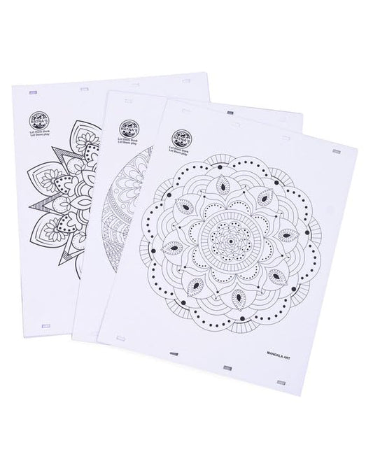 Mandala Art Colouring Kit - Multicolour