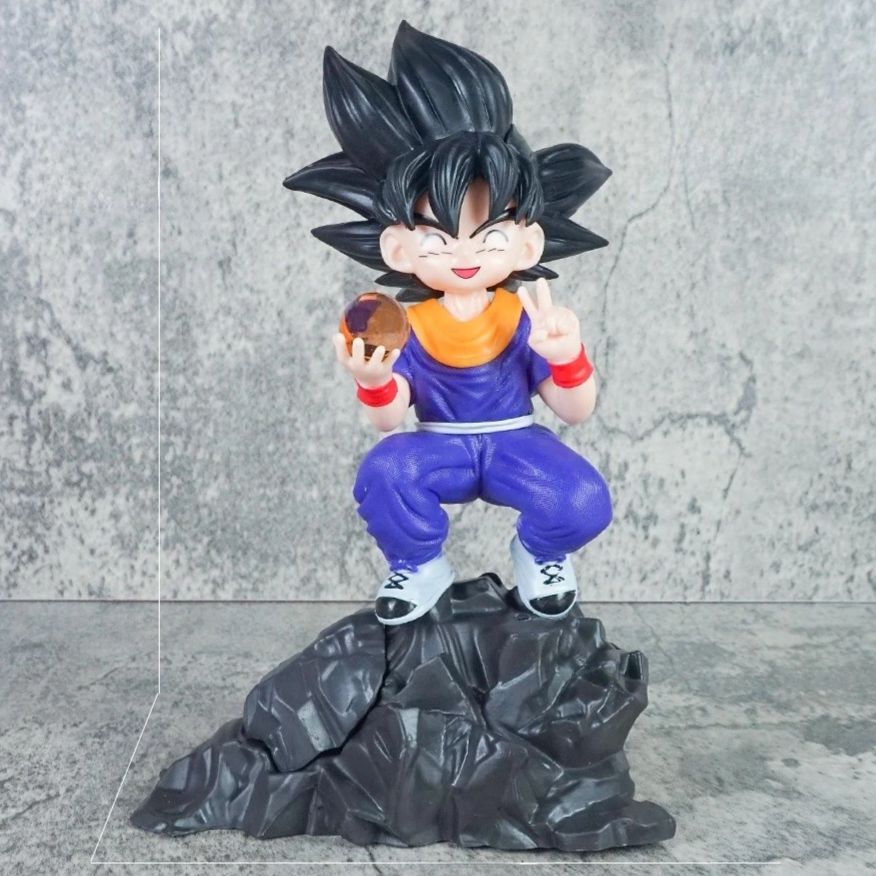 Cute Goku On Mountain Action Figurine