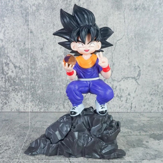Cute Goku On Mountain Action Figurine