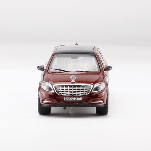 Scale 1:24 M Maybach S600 - Maroon Alloy Diecast Pullback Metal Car Toy with Sound Light & Opening Doors - Great Gift Toy for Kids