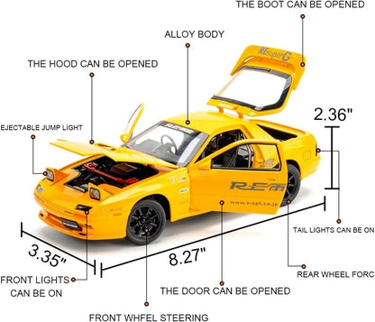 Mazda RX7 Diecast Scale 1:24 (Yellow)