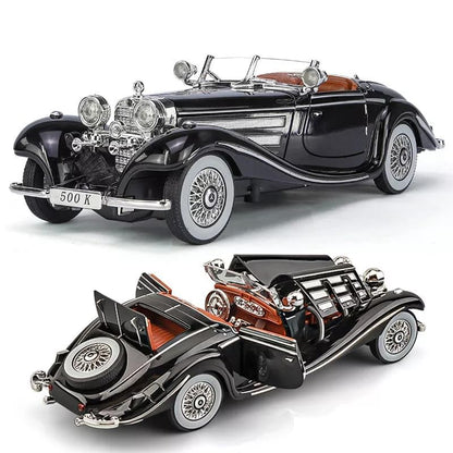 Merceedes Benz Classic 500K Vintage Diecast 1:24 (Black)