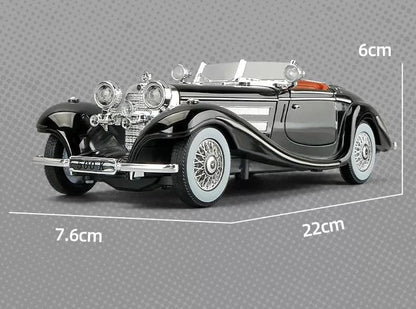 Merceedes Benz Classic 500K Vintage Diecast 1:24 (Black)