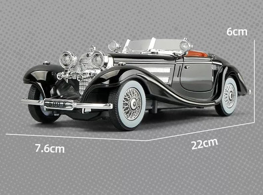 Merceedes Benz Classic 500K Vintage Diecast 1:24 (Black)
