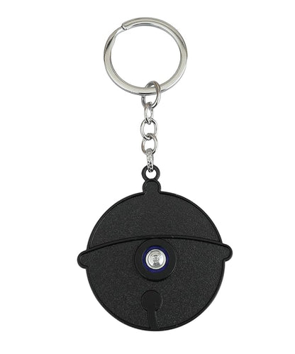 Silver Rotating Doremon Metal Keychain – Spinner Key Ring for Cars & Bikes