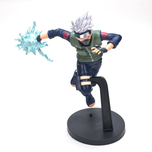 Premium Naruto Anime Kakashi Hatake Chidori Action Figure- Unlease The Power Of Highly Detailed Collectible With Dynamic Pose (Kakashi With Blue, 20Cm Height)