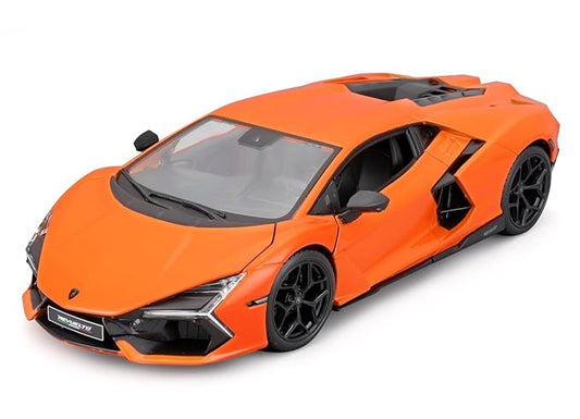 1/24 Scale Model Compatible with Lamborghini Revuelto Hybrid Sports Car Replica Miniature 2023 (Orange)