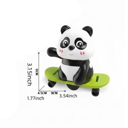 Panda Skateboard Rolling Toy