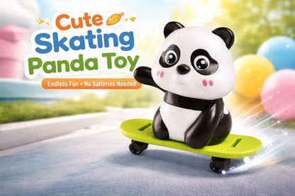 Panda Skateboard Rolling Toy