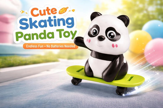 Panda Skateboard Rolling Toy
