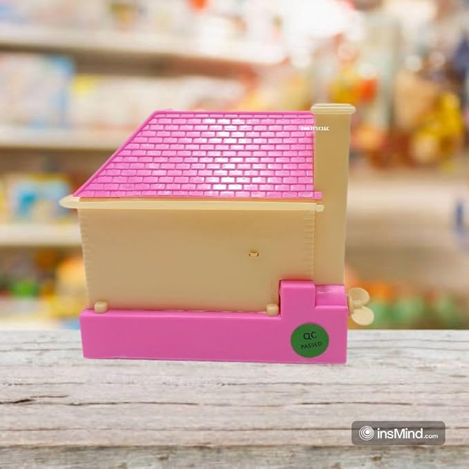 Puppy House| Coin Collecting Piggy Bank for Kids Pink