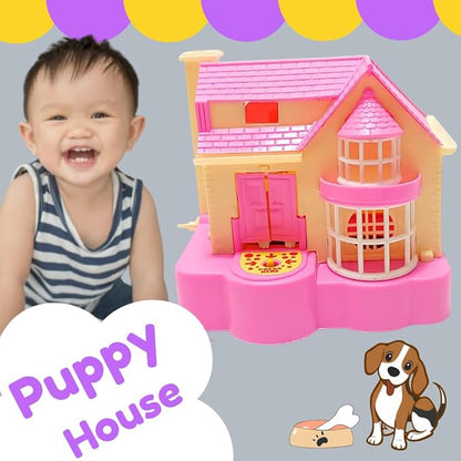 Puppy House| Coin Collecting Piggy Bank for Kids Pink