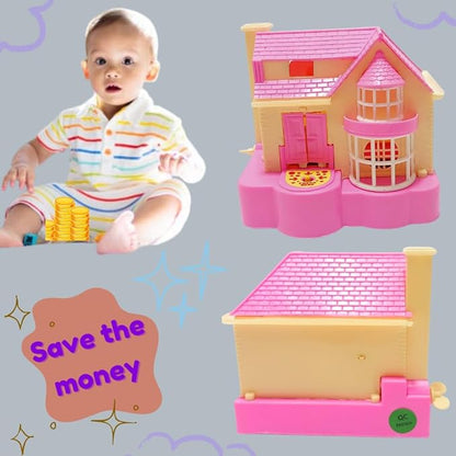Puppy House| Coin Collecting Piggy Bank for Kids Pink