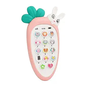 Radish Style Cute Rabbit Face Pretend Play Cell Phone Toy for Kids. (Assorted Colours)