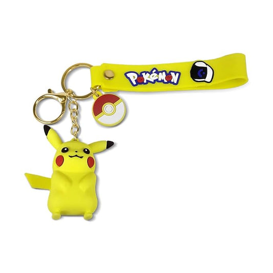 Collectible Famous Cartoon Anime 3d Rubber Silicon Keychain with Long Ribbon Suitable for Car and Bike Key Rings | Bag Charm | Gifting | Key Chain