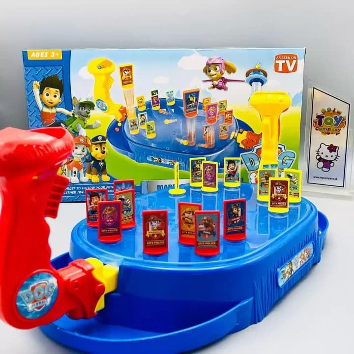 PAW Patrol Pinball Game Board, Kids Marble Shooting Game with Joystick, Interactive Table Game