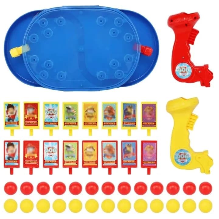 PAW Patrol Pinball Game Board, Kids Marble Shooting Game with Joystick, Interactive Table Game