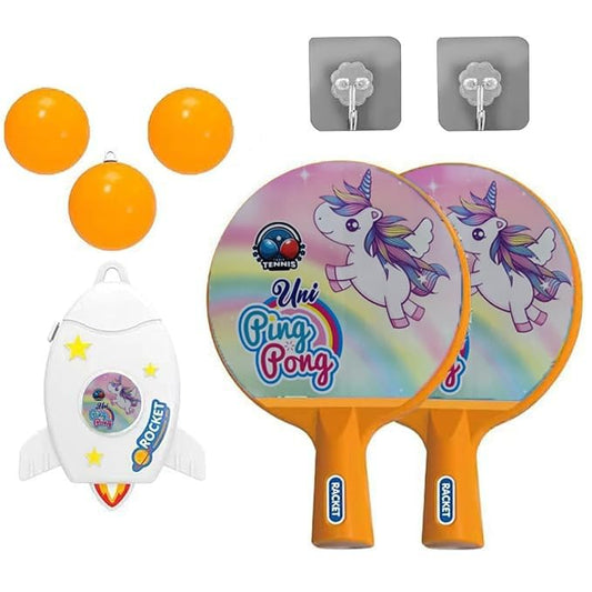 Ping-Pong Table Tennis Trainer Set for Kids & Adults (Unicorn)