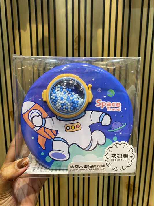 Piggy Bank Space Travel  (Pack 1) (Light Blue or Dark Blue)