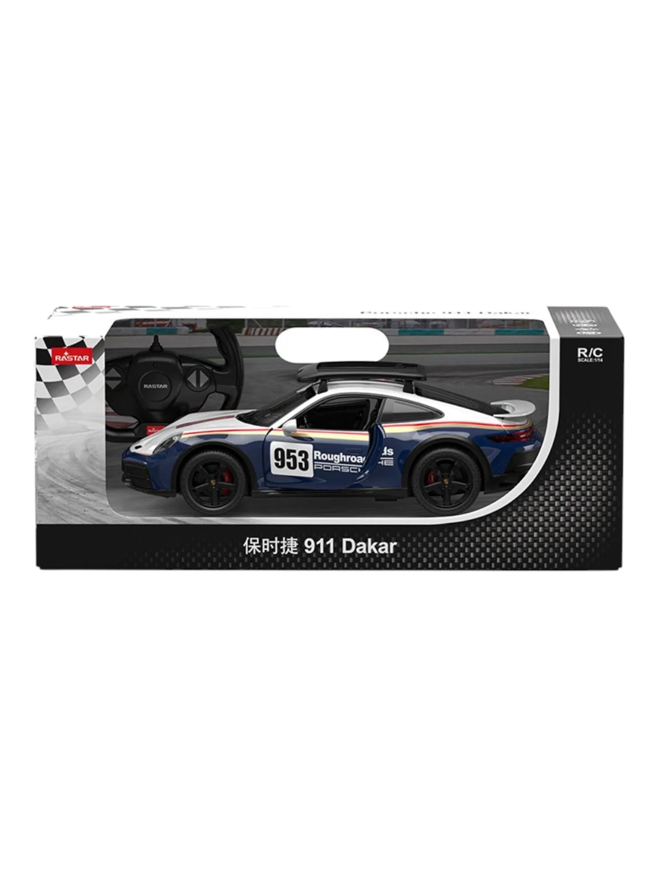 RASTAR Licensed Porsche 911 Dakar RC Car 1:14 Scale – Official Remote Control Racing Car