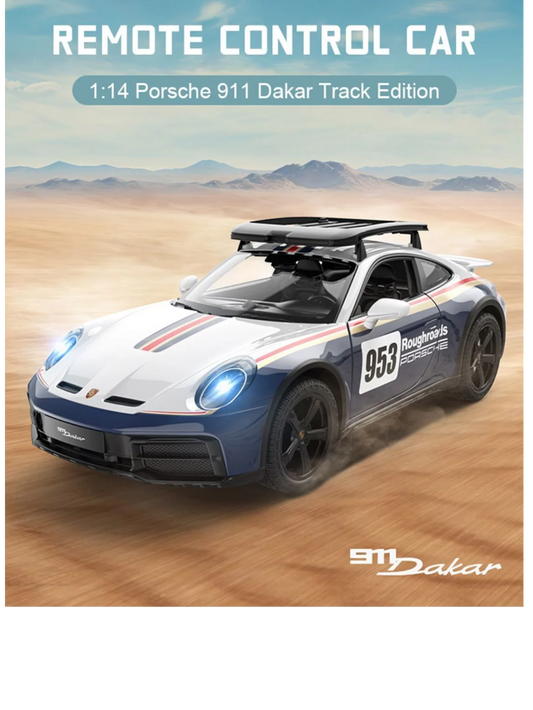 RASTAR Licensed Porsche 911 Dakar RC Car 1:14 Scale – Official Remote Control Racing Car