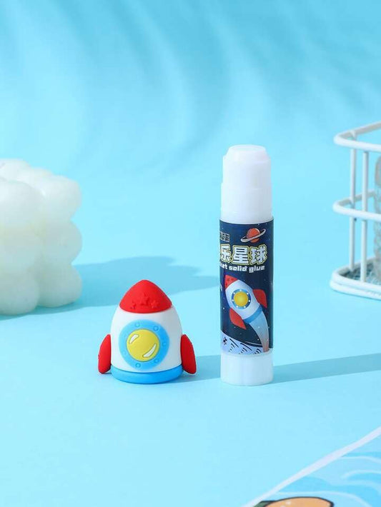 Rocket Glue Stick for pasting Non toxic Space Fevi Stick for decorations & Craft projects for kids Birthday Return Gift for Kids