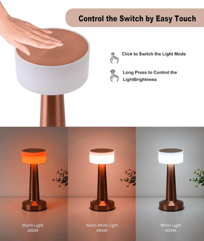 Wick Table Lamp (Pack of 1) (Bronze)