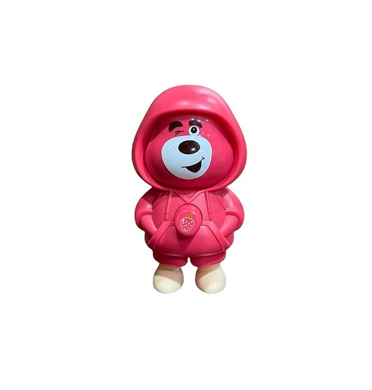 Red Teddy Face Changing Keychain