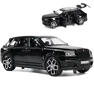 Metal Pull Back Diecast Car SUV 1:32 Big Rolls Royce CULLINAN Pull Back Car Model with Sound Light Boys Gifts Toys for Kids【Color As Per Stock】 (Rolls Royce Cullian)