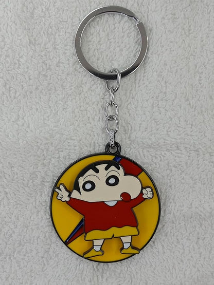 Shinchan Spinner Animation Keychain – Rotating for Car, Bike & School Bags