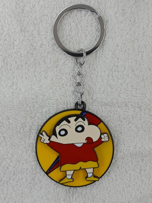 Shinchan Spinner Animation Keychain – Rotating for Car, Bike & School Bags