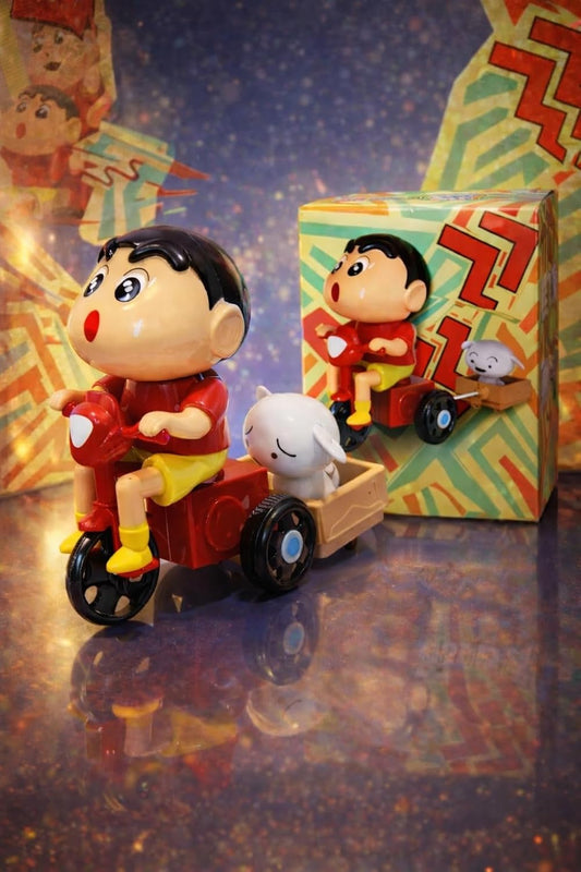 Viral Pull String Movable Shinchan Toy with Sheero Scooter