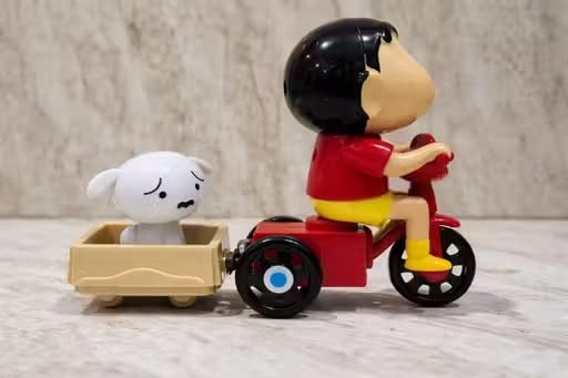 Viral Pull String Movable Shinchan Toy with Sheero Scooter