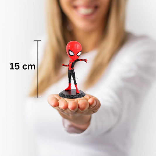 Spiderman with Mask (Avengers) Action Figure Special Edition Action Figure for Car Dashboard, Decoration, Cake, Office Desk & Study Table (Pack of 1) (Height-16Cm)