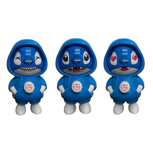 Stitch Face Changing Keychain (Pack of 1) (Blue)