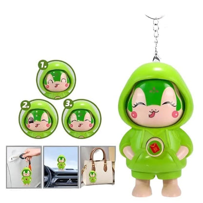 Assorted snake Face Changing Toy Key Holder Cartoon Character Keychain for Gift and Decor Purpose