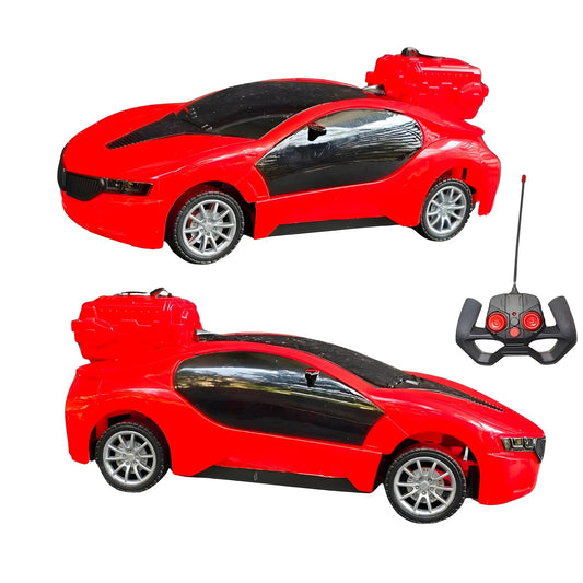 3D Smoke RC Car with RGB Lights (Orange)