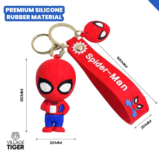 Spider Man RED Avengers Coffee Spider Cute keyrings Keychains For Girls, Boys School College Back Bag Keyrings Hangings, Birthday Celebrations Anniversary Special Festival Events Gifts